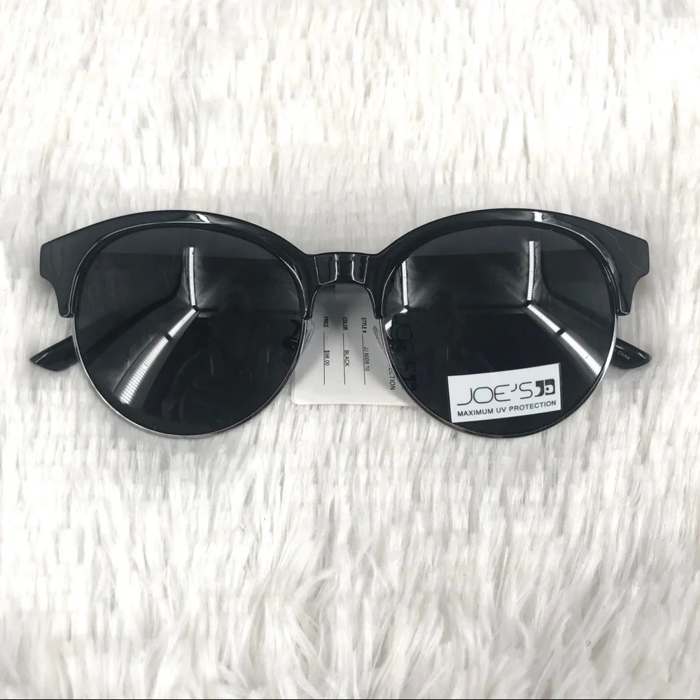 JOE’S JEANS Black Cat Eye Style Sunglasses NWT - Picture 4 of 9